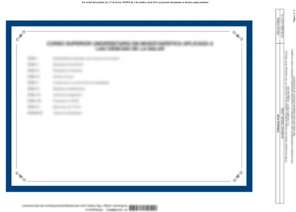 Certificado acreditativo parte trasera