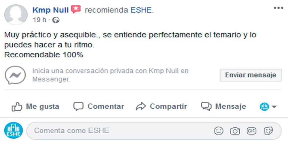 Muy práctico y asequible, se entiende perfectamente el temario y puedes hacerlo a tu ritmo. Recomendable 100%.