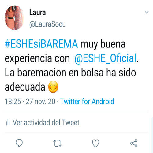 #ESHESIBAREMA Muy buena experiencia con @ESHE_Oficial.