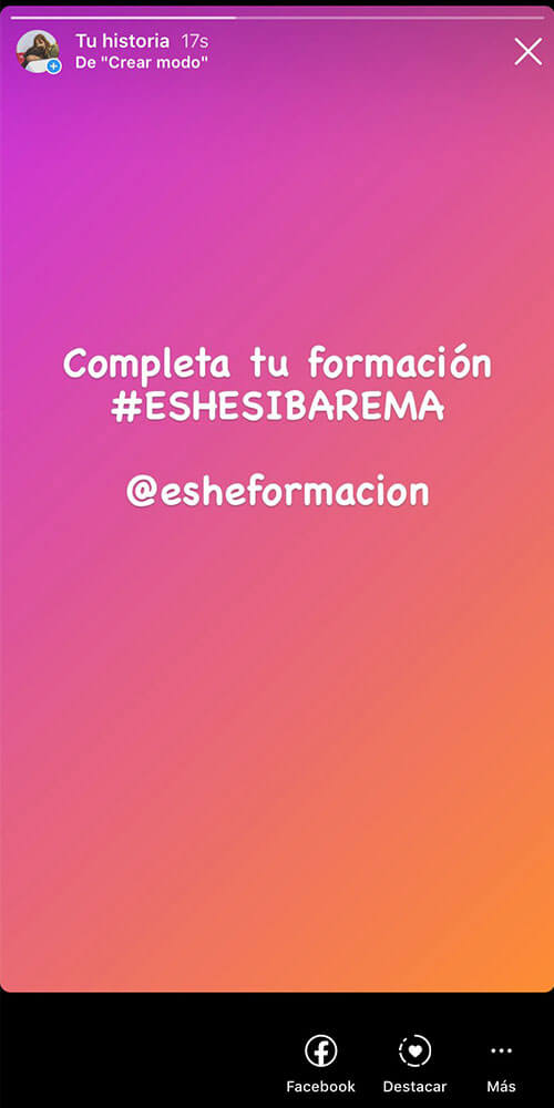Completa tu formación #ESHESIBAREMA @esheformacion