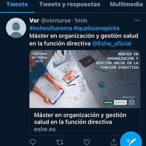 #eshesibarema #quebuenapinta Máster en organización y gestión salud en la función directiva @Eshe_oficial