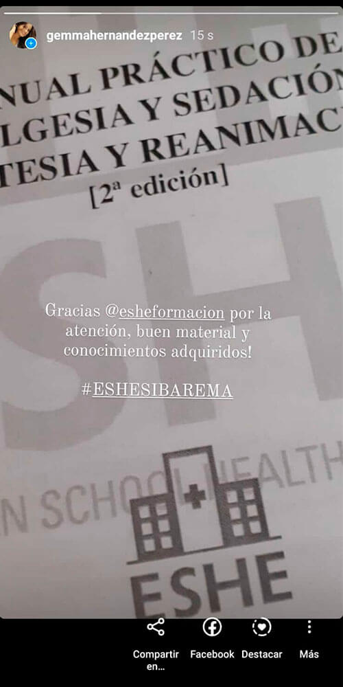 Gracias @esheformacion por la atención, buen material y conocimientos adquiridos! #ESHESIBAREMA 
